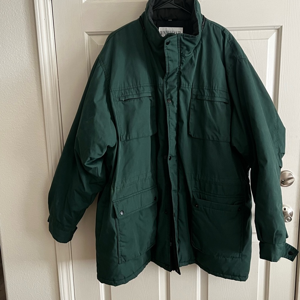 Vtg 90’s Mens Green‎ Bearforce Windbreaker Parker Winter Ski Jacket 3XL